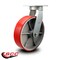 Service Caster 12 Inch Extra Heavy Duty Red Poly on Cast Iron Wheel Swivel Top Plate Caster SCC-KP92S1230-PUR-RS - alternate 2